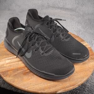 Nike Free RN 2018 Black Anthracite Men's Size 14 Running Shoes 942836-002